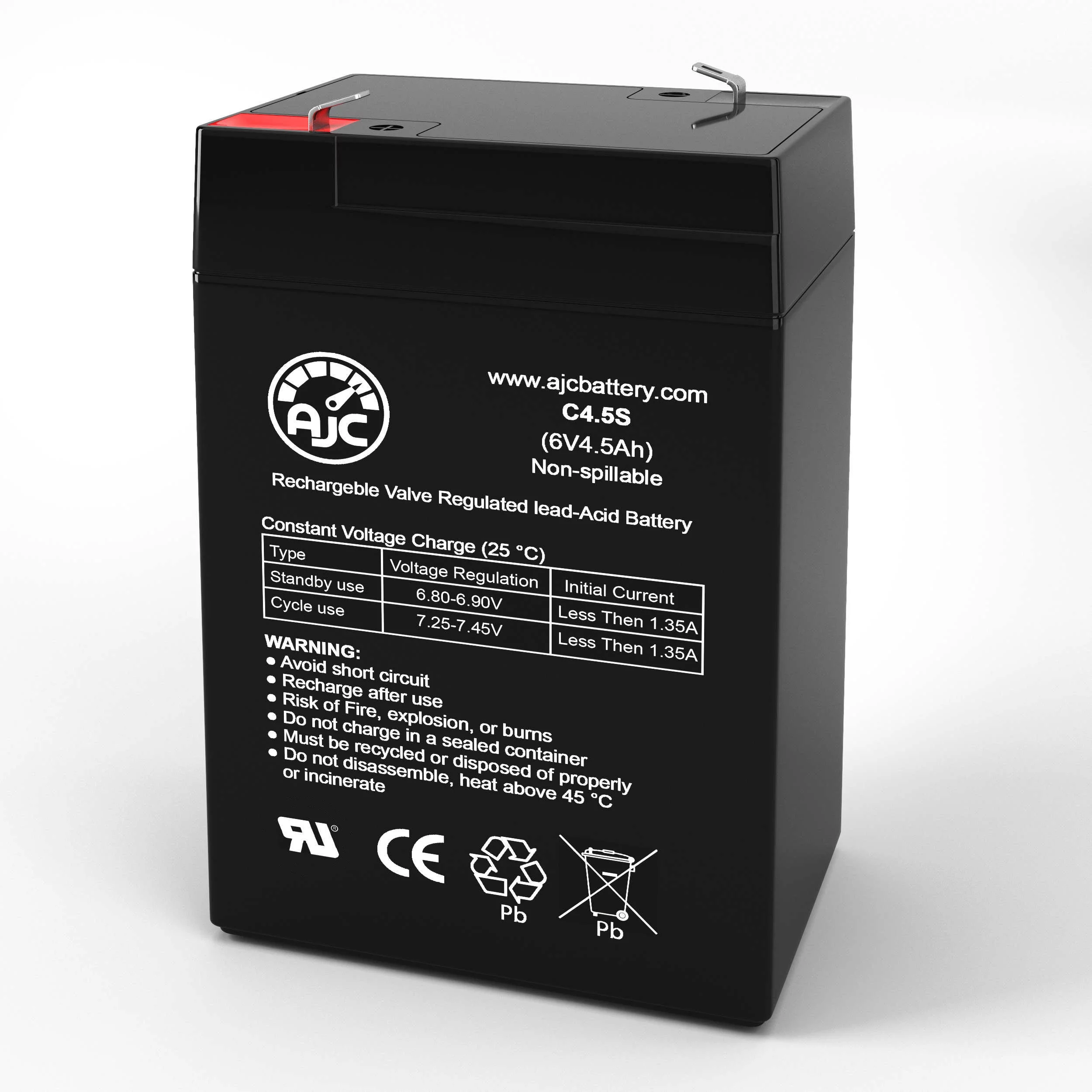Toro 11-38 6V 4.5Ah Lawn and Garden Battery - This Is an AJC Brand Replacement