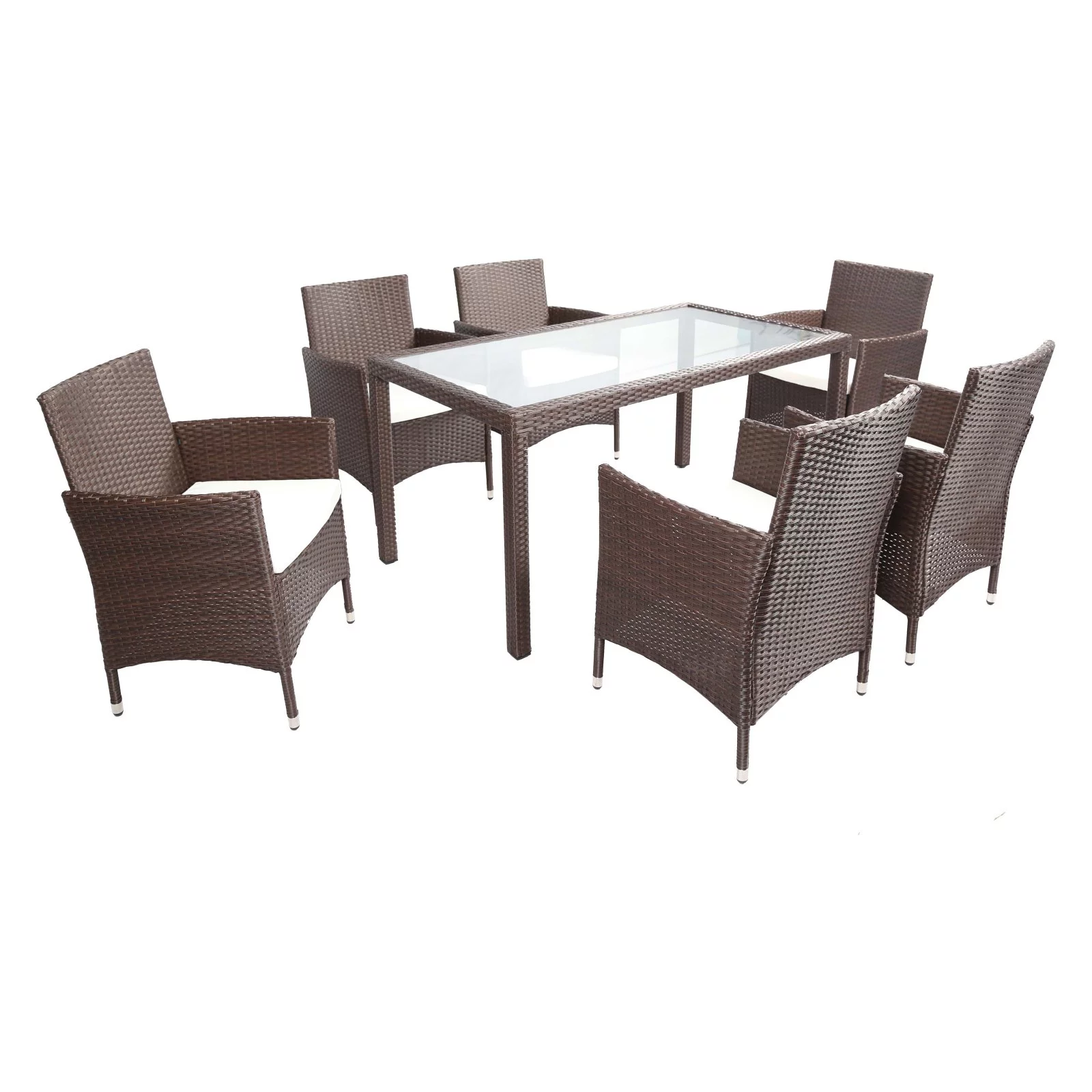 Baner Garden All Weather Wicker 7 Piece Dining Set