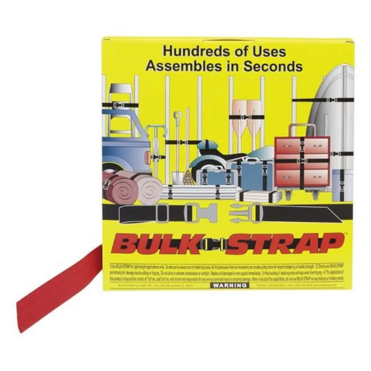 Bulk-Strap 1020R Bulk Strap Red - 1.5 in. x 300 ft.