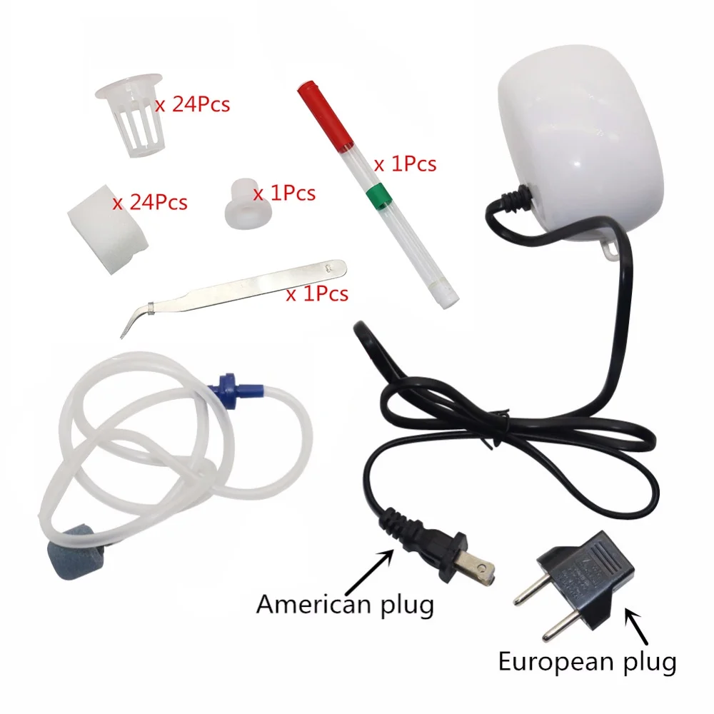 24 Cell Hydroponic Soilless Nursery Box With Air Pump Hydroponic System Plant Seedling Soilless Cultivation Growing Box 1 Set