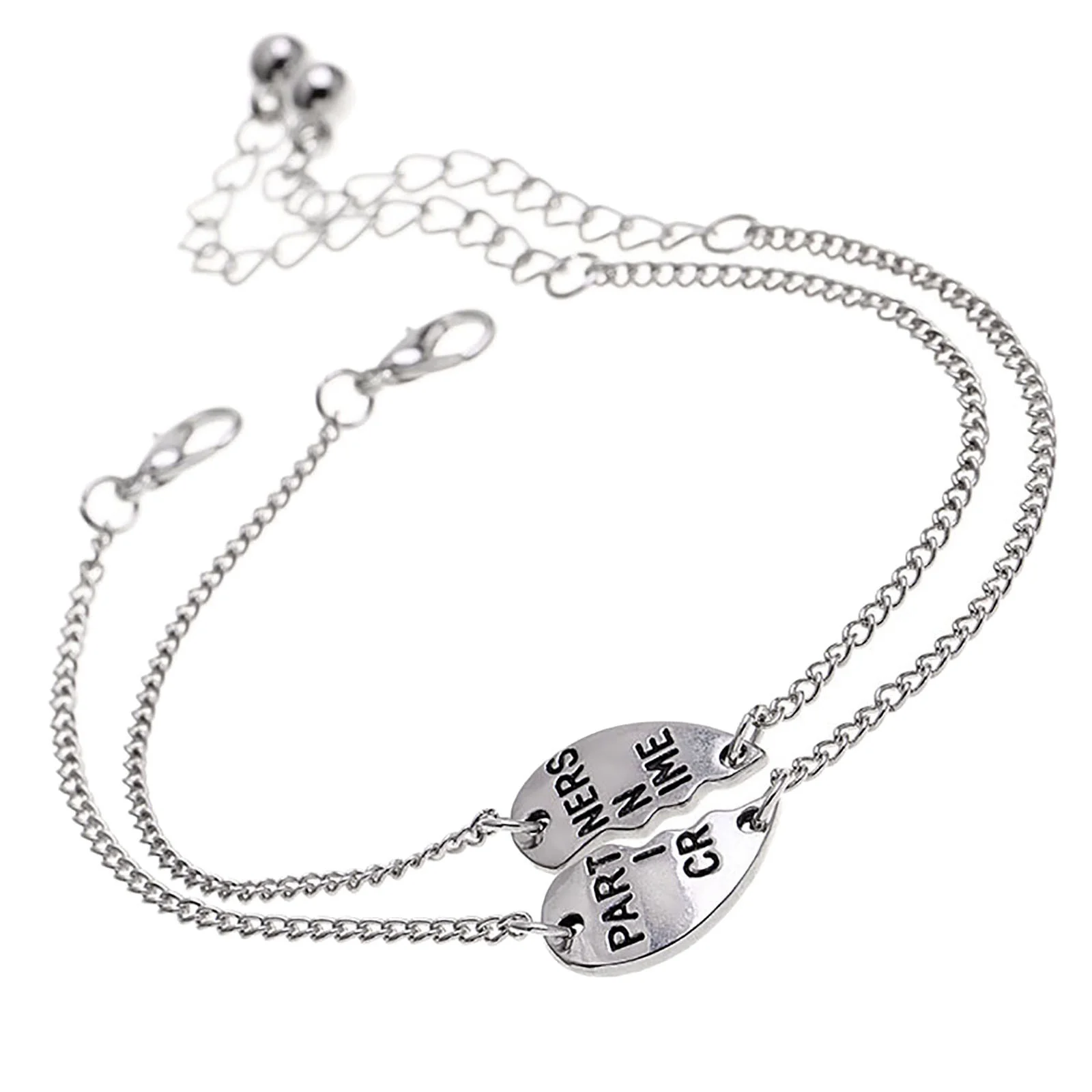 BOLUOYI Graduation Grandest Birch 2Pcs Women'S Break Heart Chain Friend Sisters Bracelets Gift