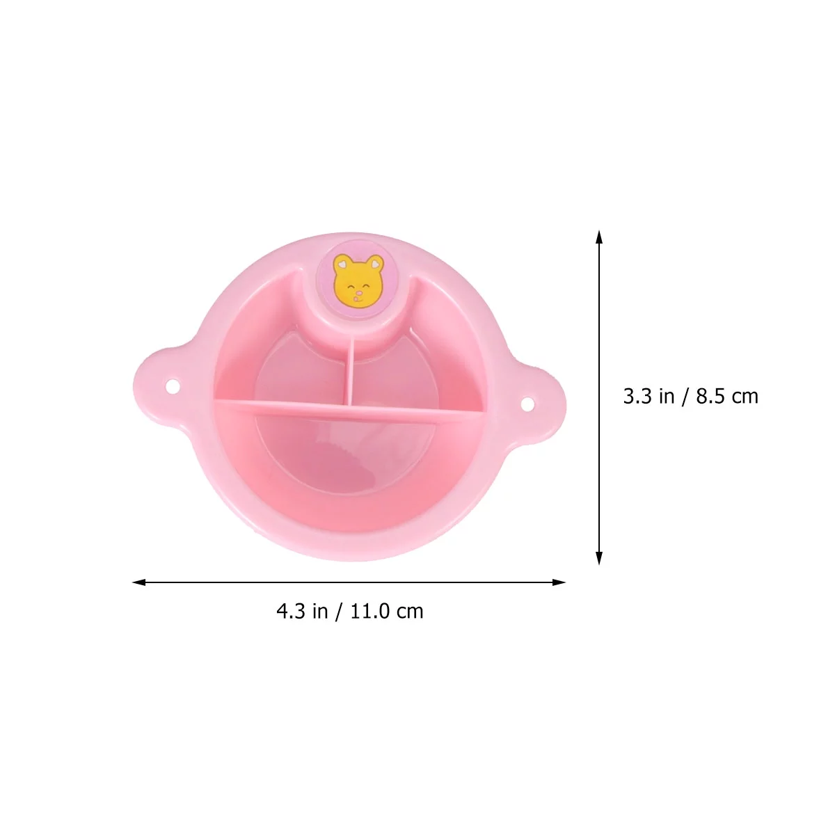 NUOLUX 11x8.5cm Creative Simulation Baby Doll Play House Toy Set Feeding Toy Pink