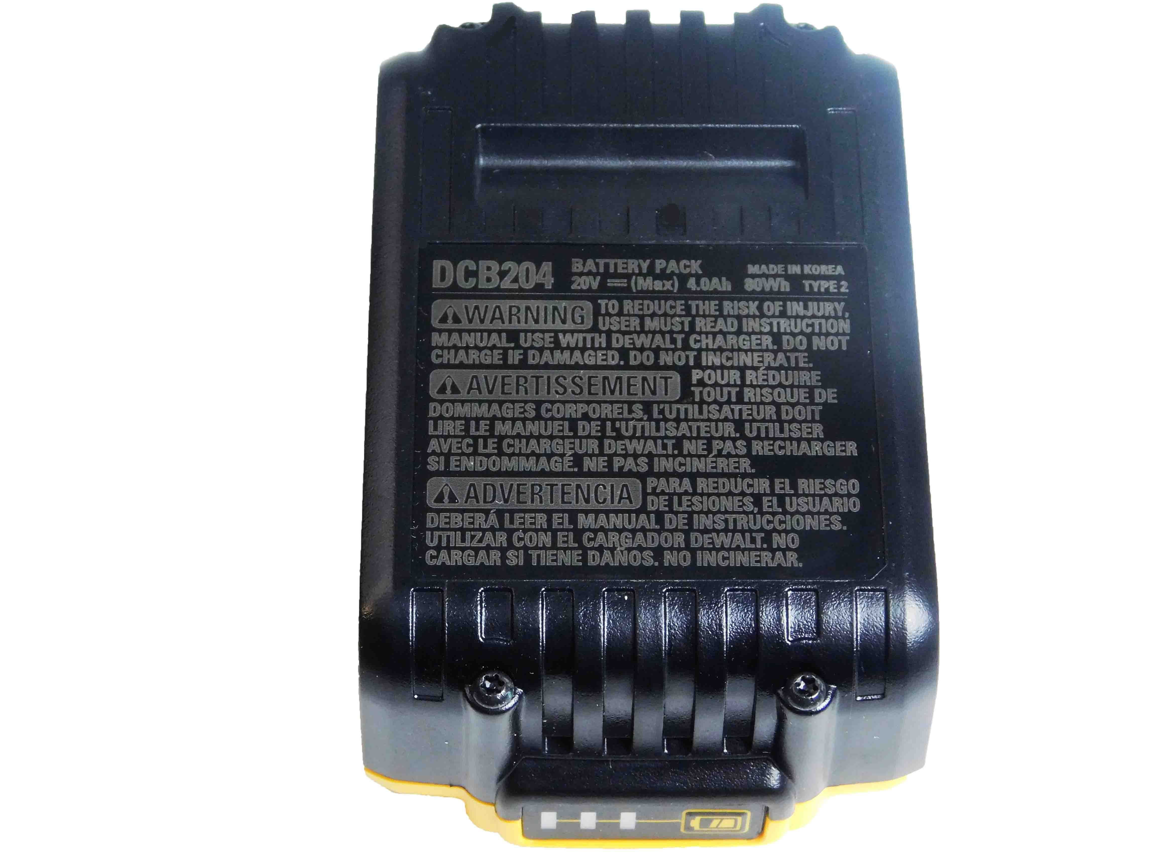 DeWALT Max XR Lithium-Ion 20V 4Ah Battery DCB204
