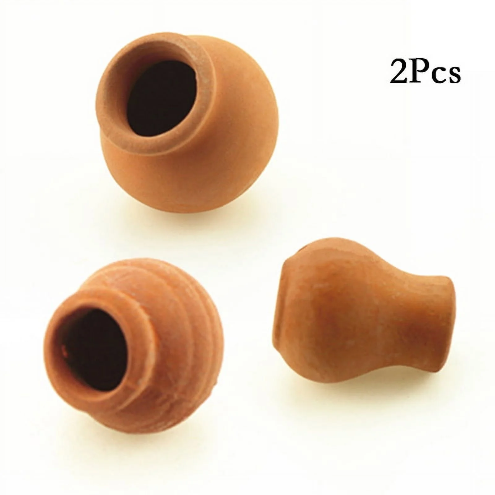 2PCS Small Mini Terracotta Flowerpot Clay Ceramic Pottery Planters Cactus Flower Nursery Pots  Plants Crafts Wedding Decor