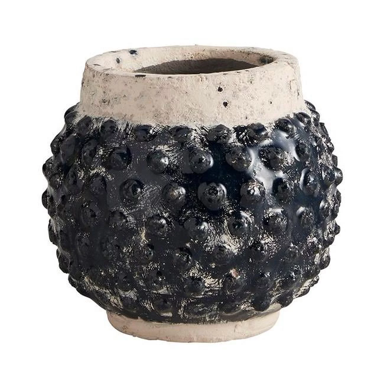 Creative Brands BMR514 3.5 x 4.5 in. Beaded Flower Pot, Small