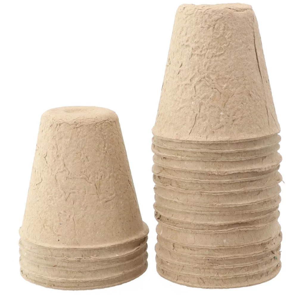 Peat Pot Plant PAPER Pulp Pot for Starter Starting Round Plant Plants Pots