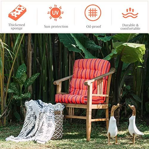 Tufted Outdoor Patio Chair Cushion 4.5