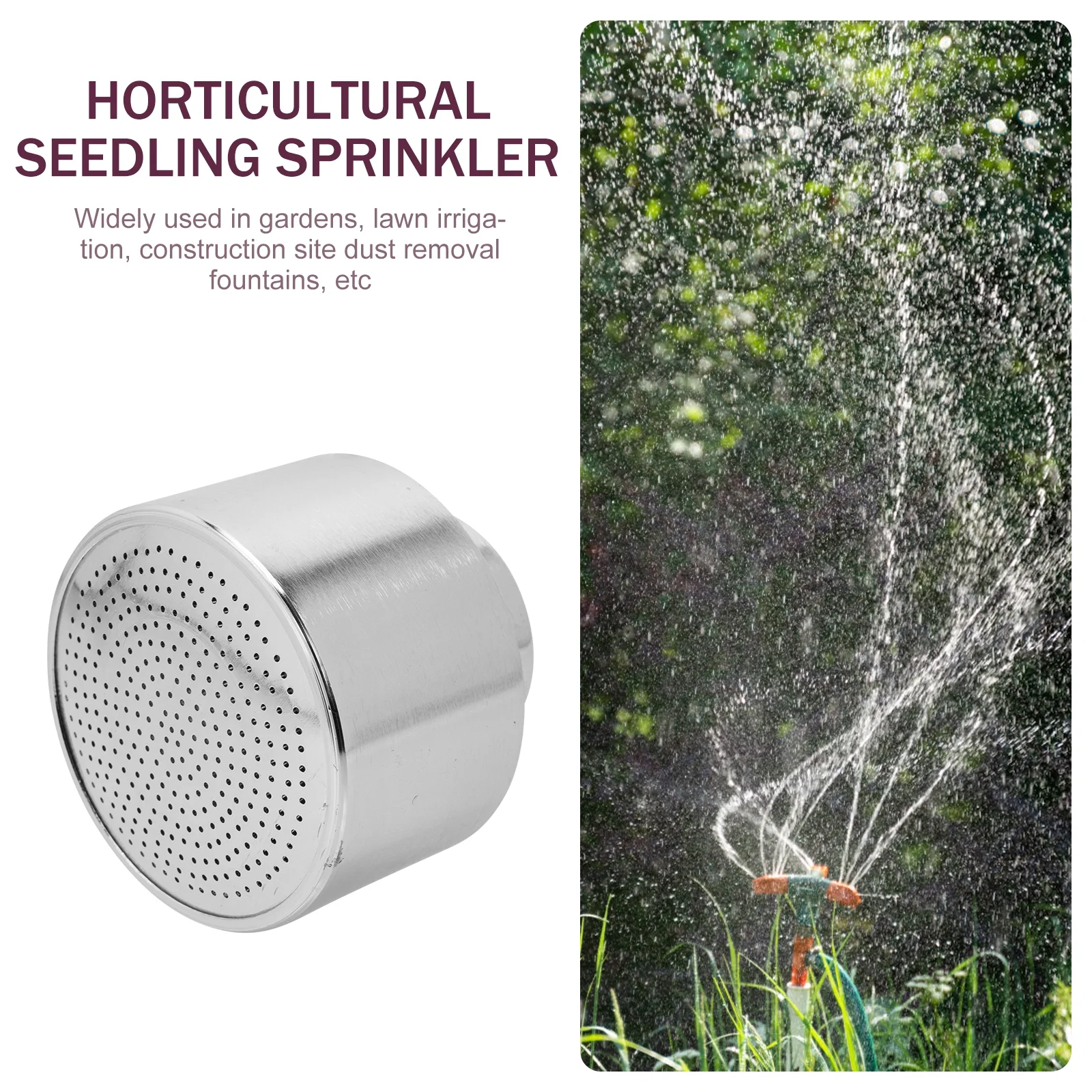 Sprinkler for Garden Horticultural Seedling Water Hose Nozzle Greenhouse Watering Wand Vegetables Metal