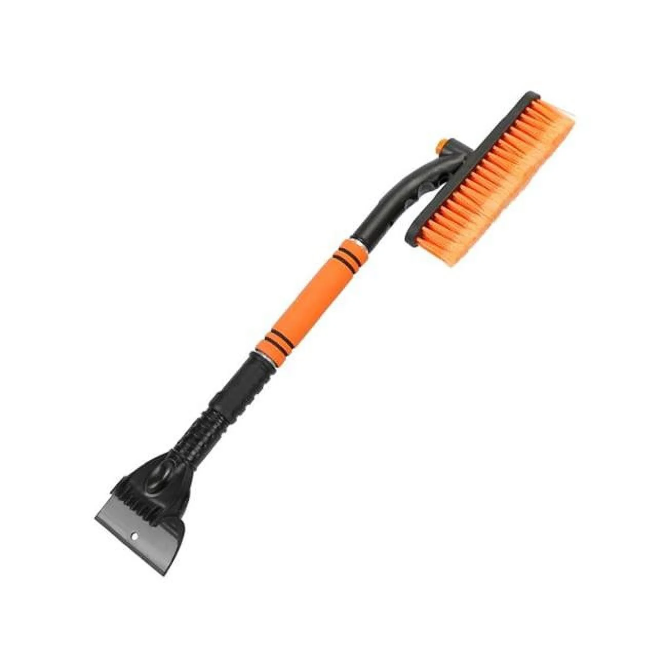 Fresh Fab Finds  3-in-1 Windshield Ice Scraper Extendable Snow Removal Tool Telescoping Snow Shovel Automobile Frost Removal Car Broom, Orange