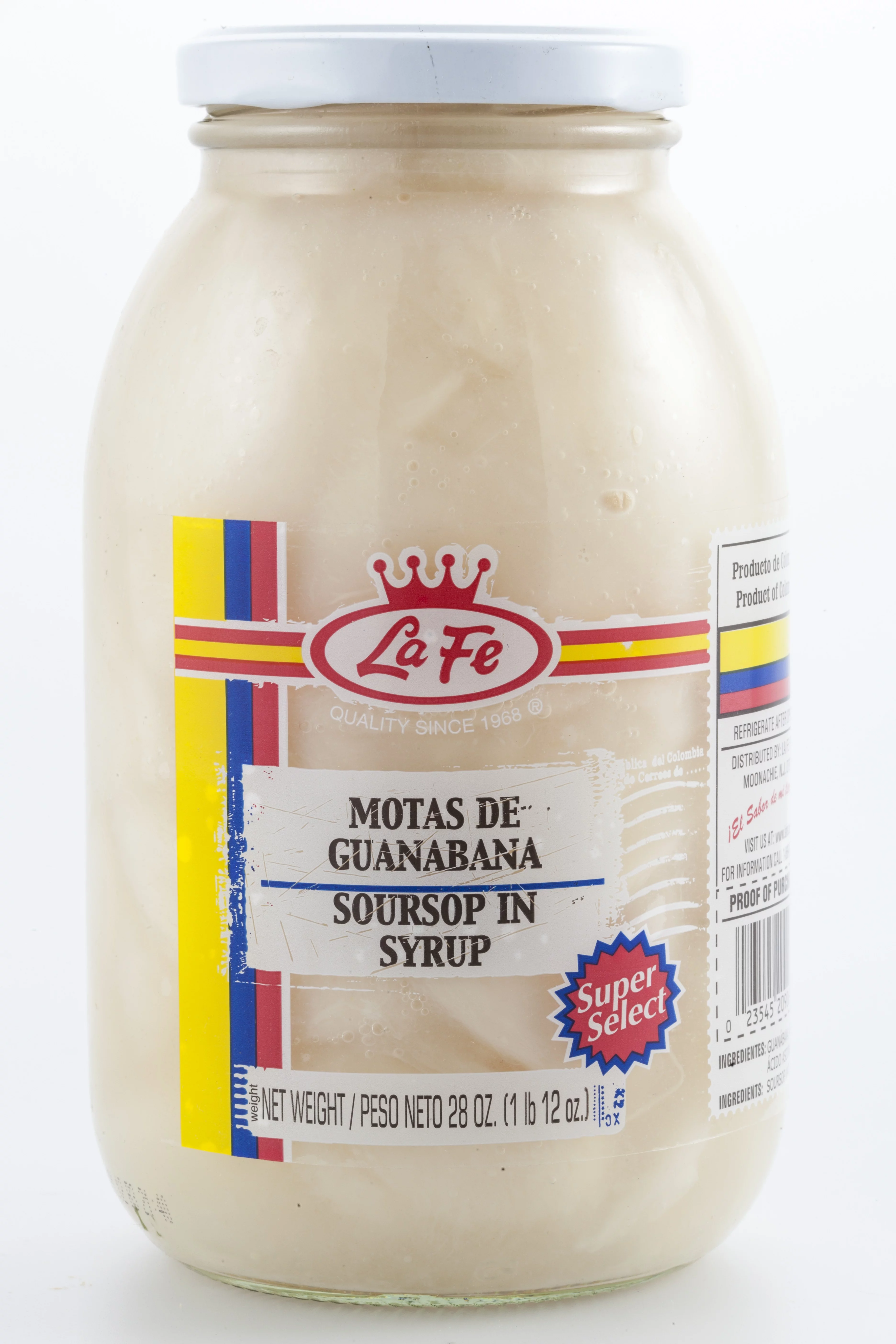 La Fe Soursop In Syrup 28 oz