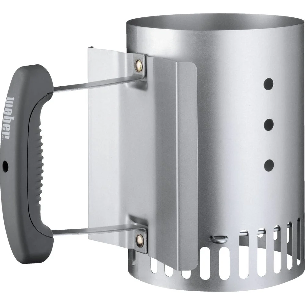 1 PK, Weber 5.75 In. Aluminized Steel Chimney Charcoal Starter
