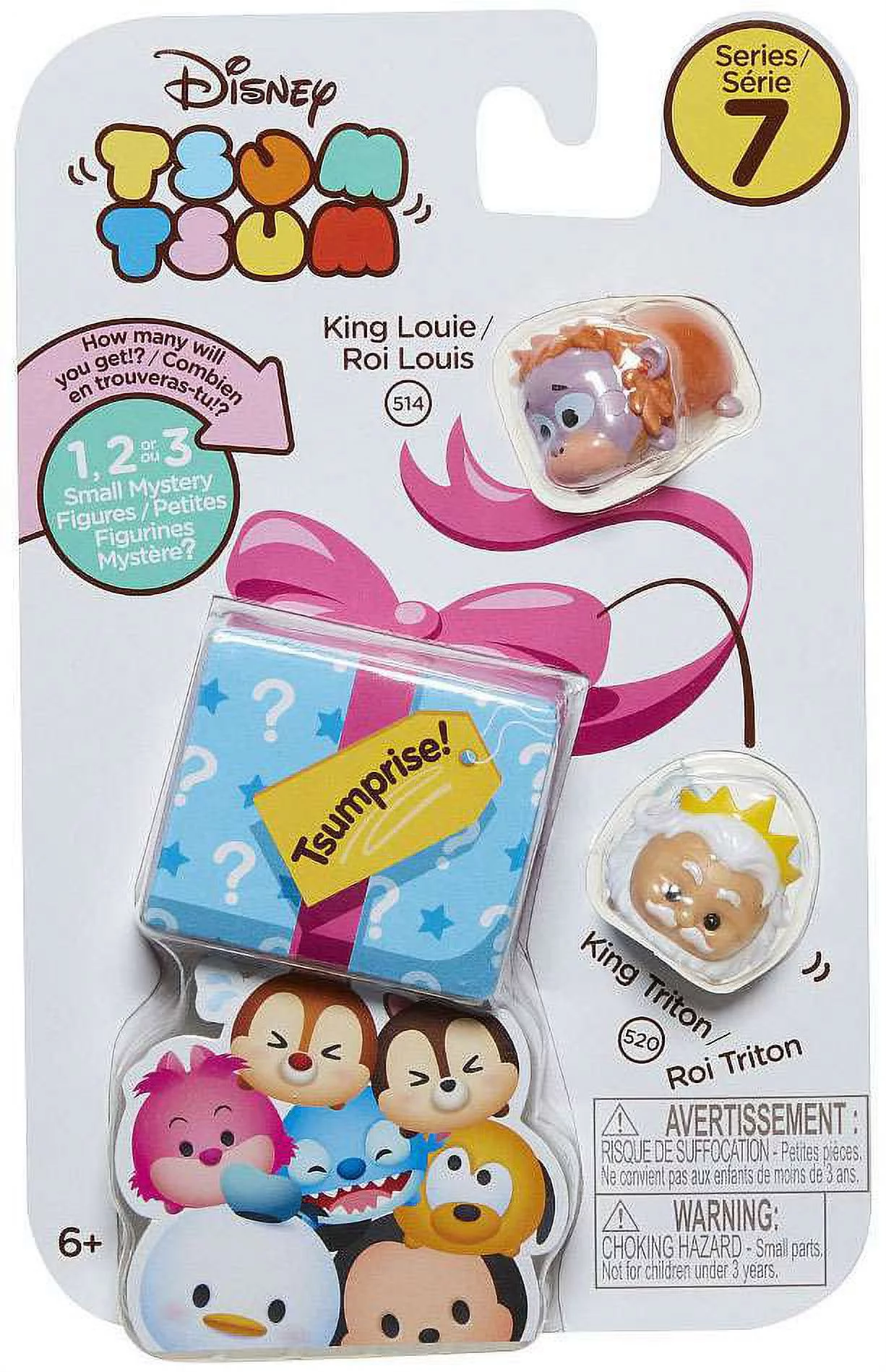 Disney Tsum Tsum Series 7 King Louie & King Triton Minifigure 3-Pack