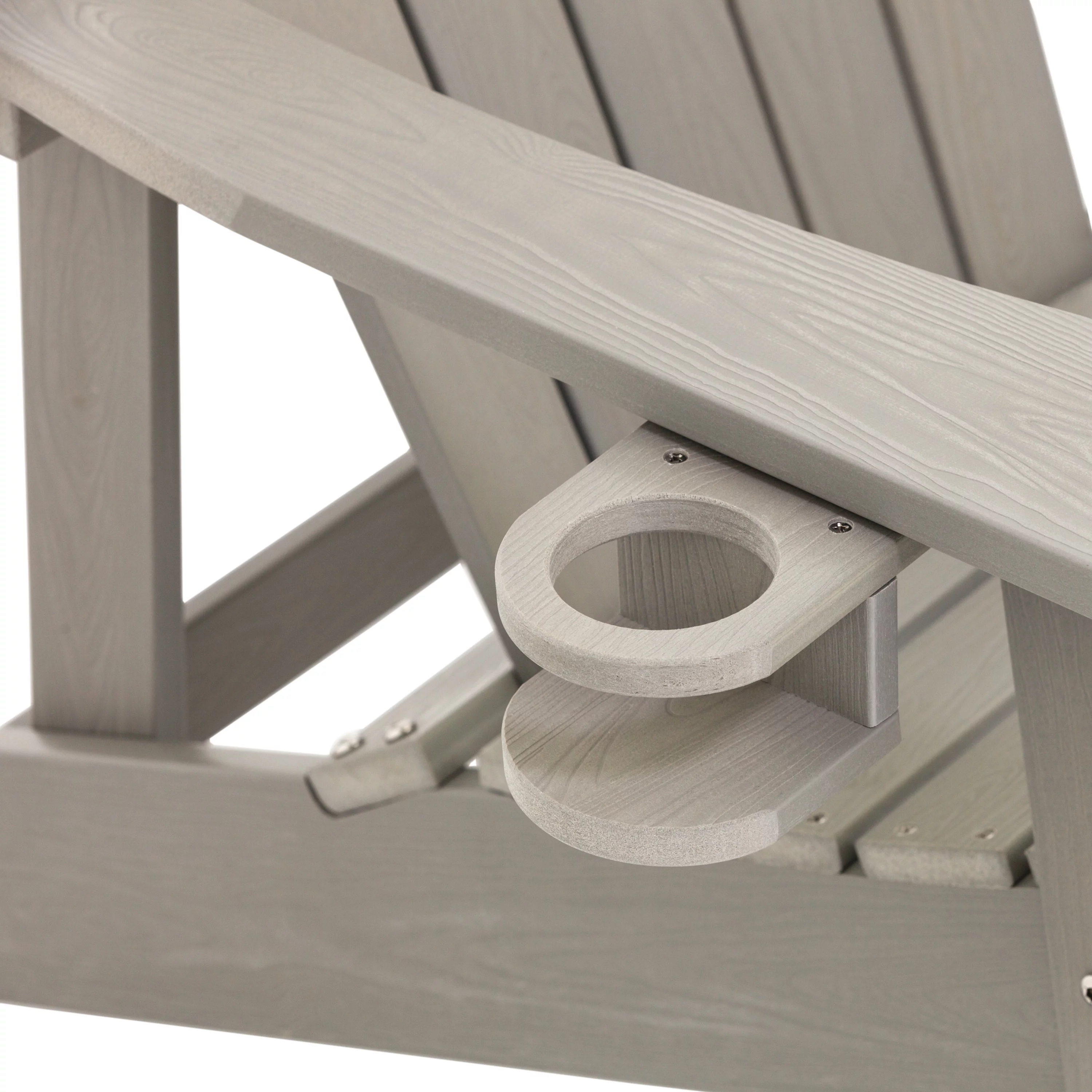 Blue Wave  EZ-Care Tek-Wood Adirondack Chair, Slate Gray - 37 x 30.7 x 41.7 in.