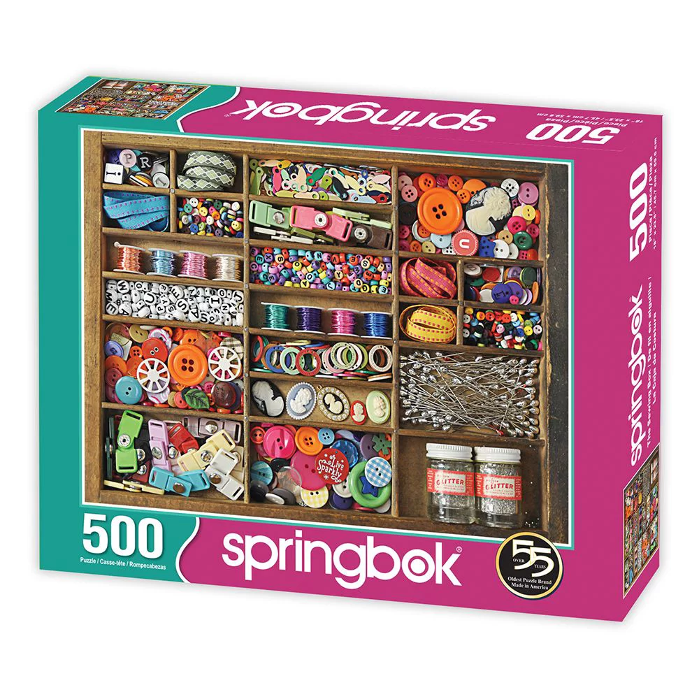 Springbok The Sewing Box 500-Piece Jigsaw Puzzle