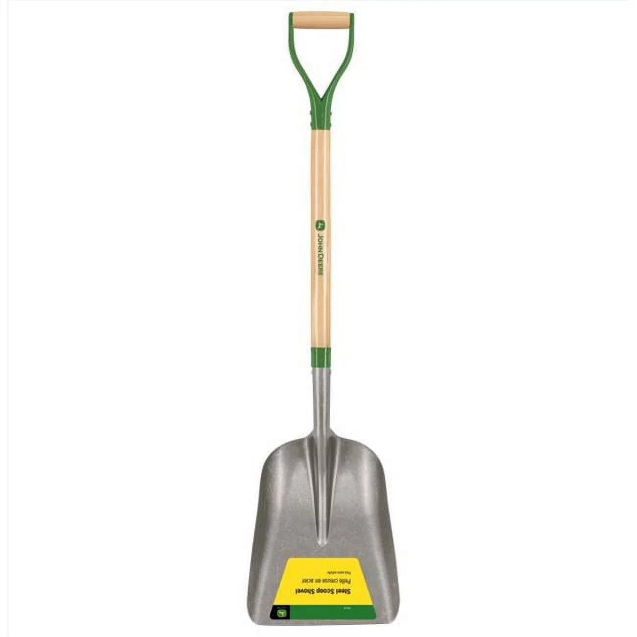 John Deere 7027109 47.5 in. Steel Scoop General Purpose Shovel Wood Handle, Multi Color