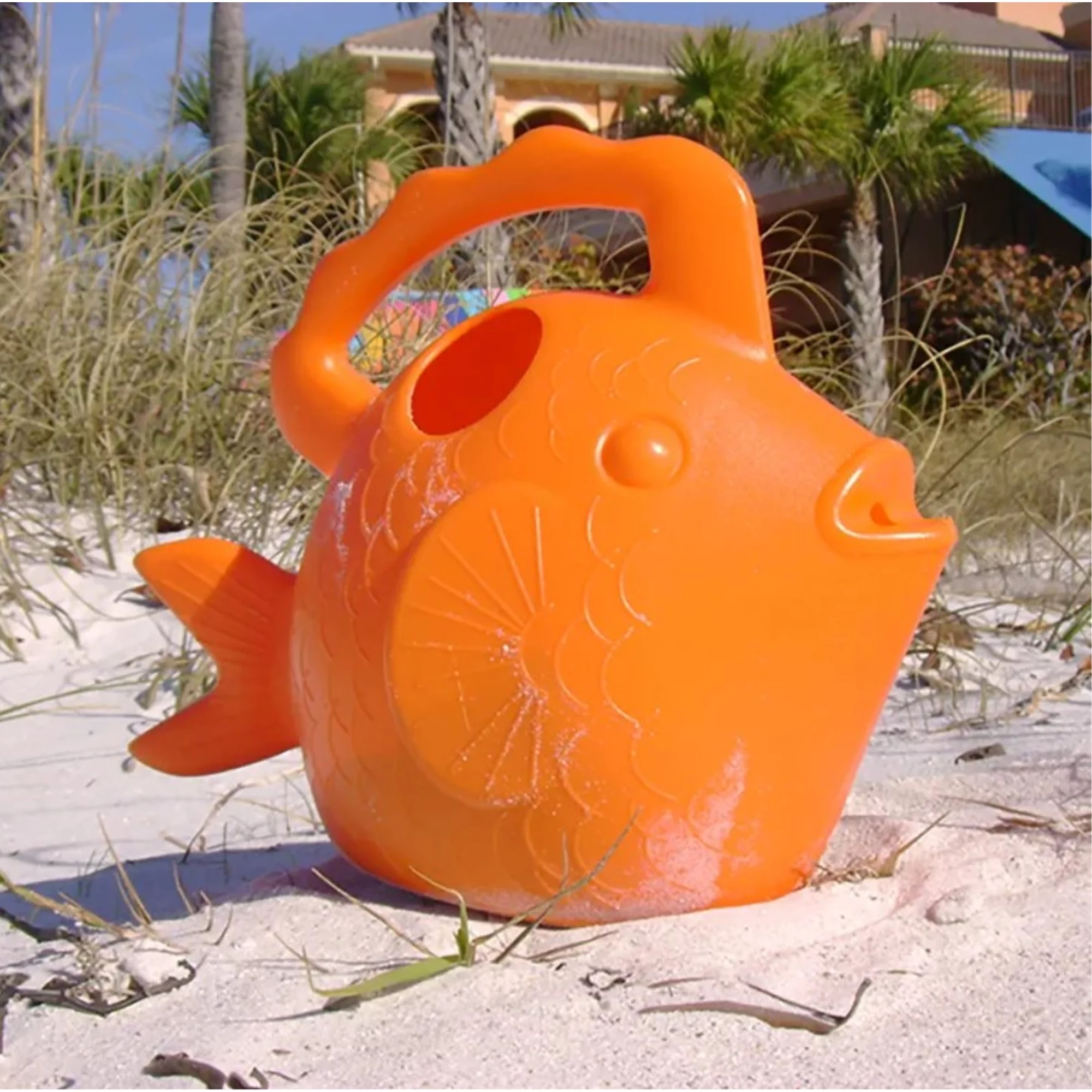 Novelty Squirt Fish Kids Watering Can, Orange, 0.75 Gallon