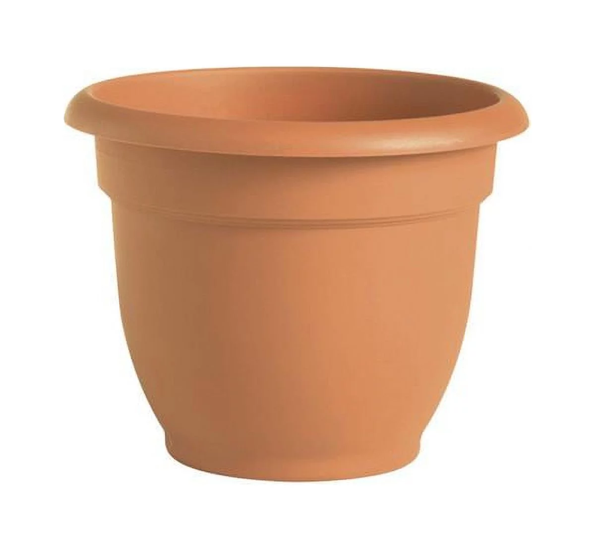 1 PC Bloem Terracotta Clay Resin Bell Ariana Planter 10 Dia. in. with Drainage Holes