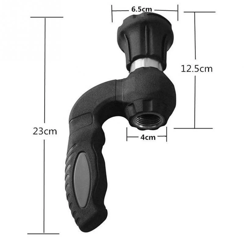 Garden Watering Hose Spray Power Nozzle,High pressure pressurized water gun head handheld