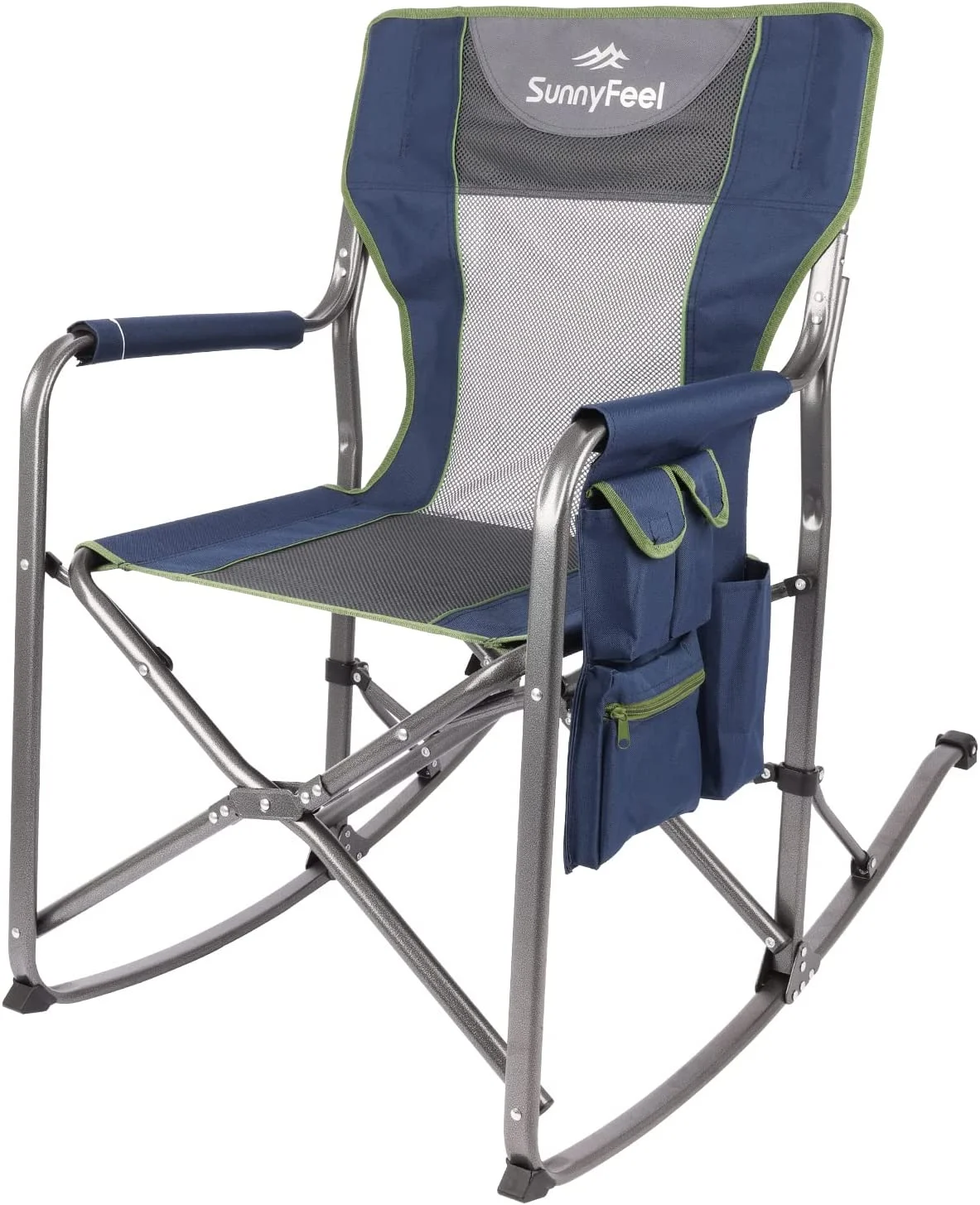 SUNNYFEEL Camping Directors Chair, Heavy Duty,Oversized Portable Folding Chair with Side Table, Pocket for Beach, Fishing,Trip,Picnic,Lawn,Concert Outdoor Foldable Camp Chairs