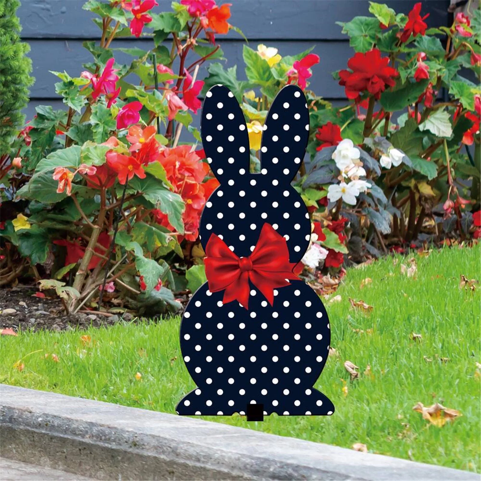 iju7gthy Gardening Supplies for Women 4th of July Party Easter Garden Easter Egg Rabbit Ground Insertration Acrylic Hollow Animal Figurines Insert