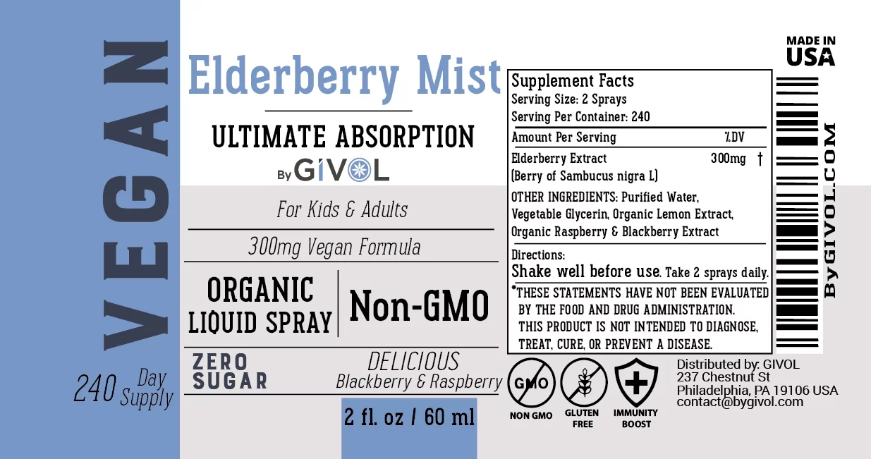 3 Elderberry Mist