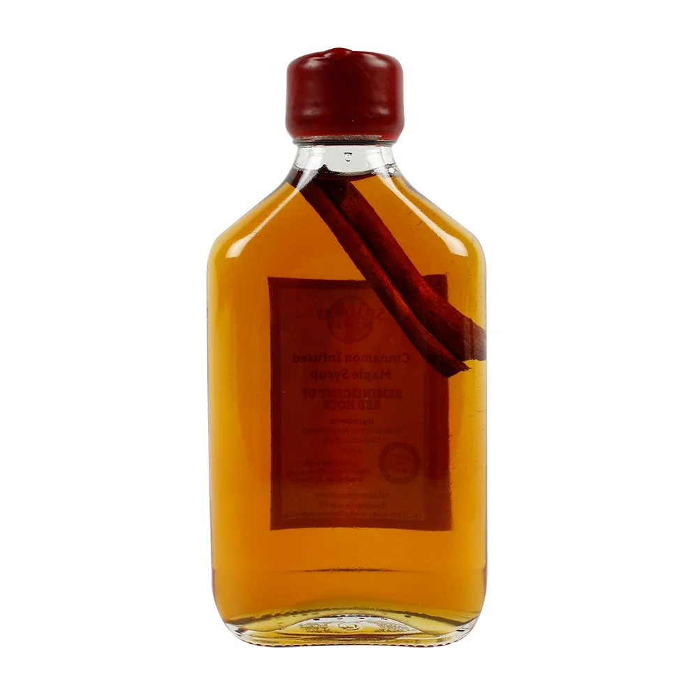 Silloway Maple Cinnamon Infused Clean Energy Maple Syrup W/Cinnamon Stick 6.8 oz