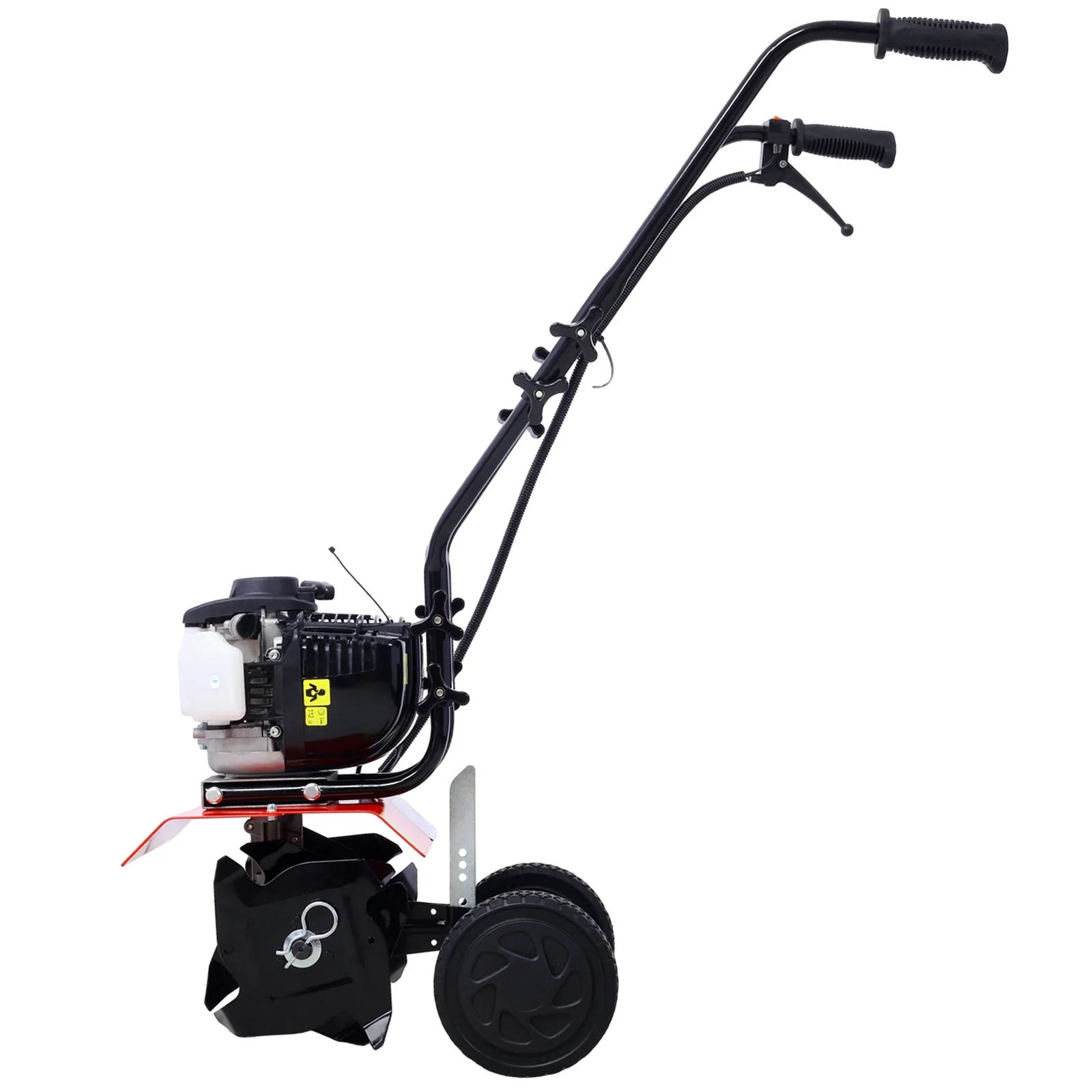 Mini Tiller Cultivator, Powerful 37.7cc 4-stroke Viper Engine, Gear Drive Transmission, Mini Cultivator with 4-Cycle  Engine