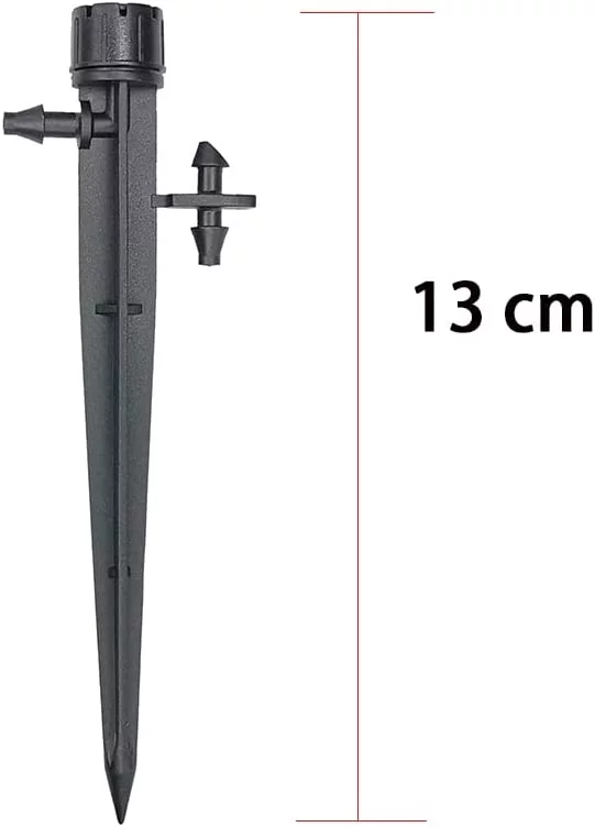 50 Pcs 360 Degree Adjustable Wate Flow Irrigation Drippers on Stake Em.