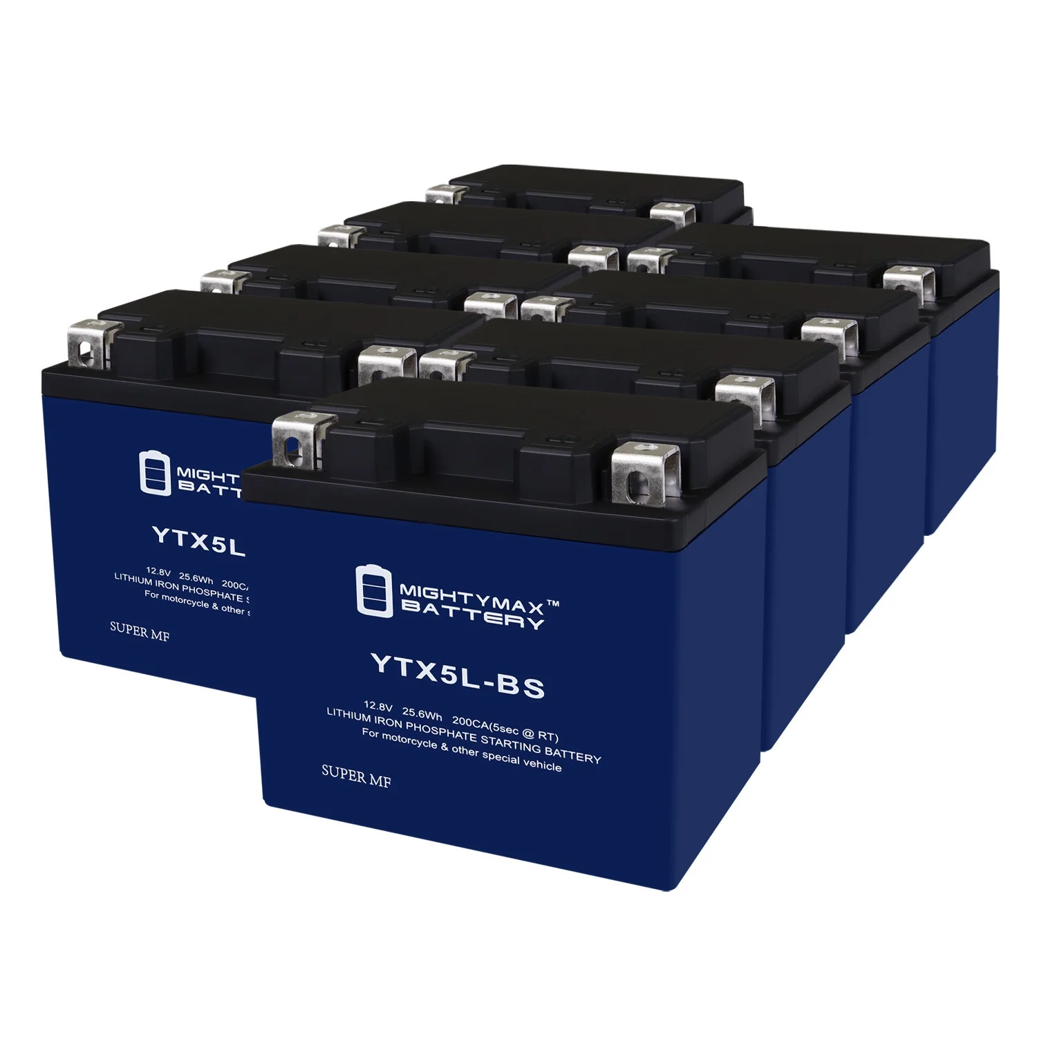 YTX5L-BS Lithium Replacement Battery Compatible with Husqvarna TE310 09-10 - 8 Pack