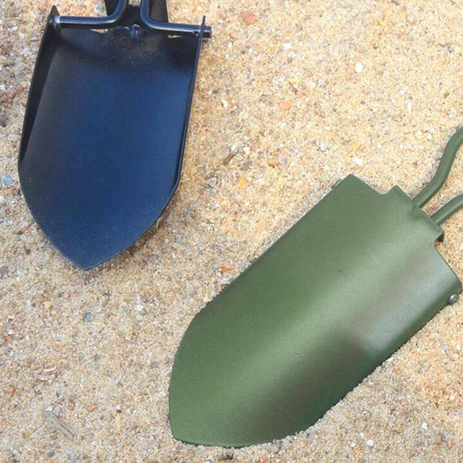 kesoto 2xMini Garden Spade Shovel Gardening Planting Tool Folding Portable Green