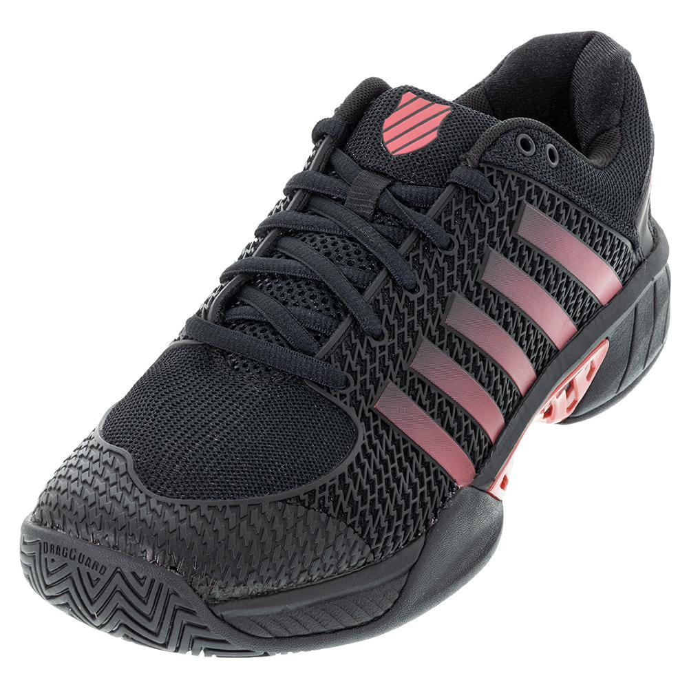 K-Swiss Men`s Express Light Pickleball Tennis Shoes Black and Lollipop ( 10 )