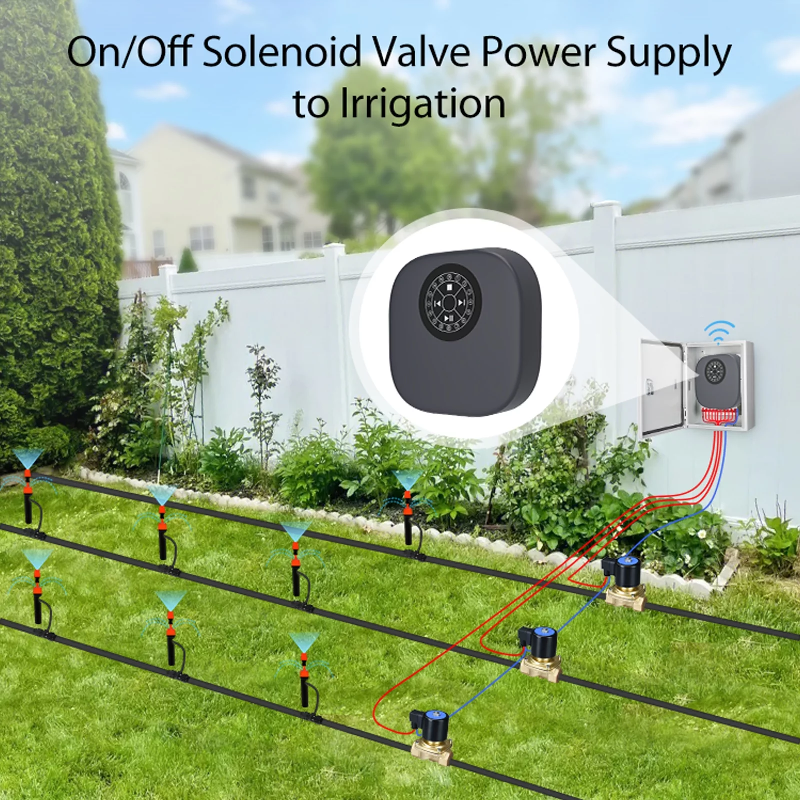 GoolRC Irrigation Controller,Timer Device Balcony Water Timer 16 Zones Wifi Bt Sprinkler Weather Delay Device Balcony Weather Dsfen Wifi Mizuh Device 16 Zones Wifi Timer Havou Sprinkler