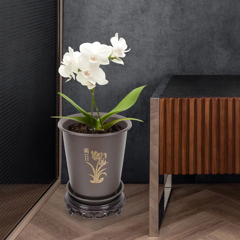 Guichaokj 2 Sets Orchid Flowerpots Orchid Planting Pot Plastic Planters Indoor Plants Pots