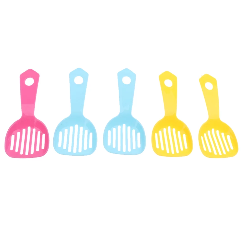 5x Hamster Gerbille Scooper Poo Shovel Bath Shovel 10x4.5cm Easy to Clean