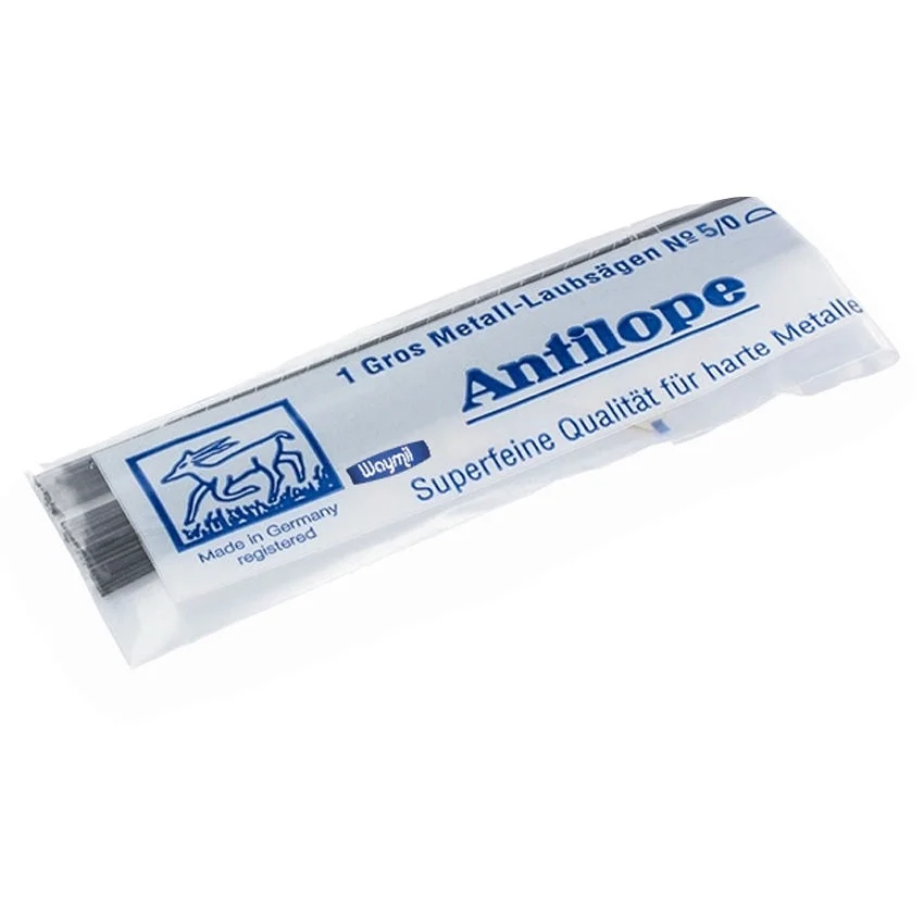 Antilope Jewelers Saw Blades 5/0 Jewelry Craftsman Tool Germany Made 12 Pcs