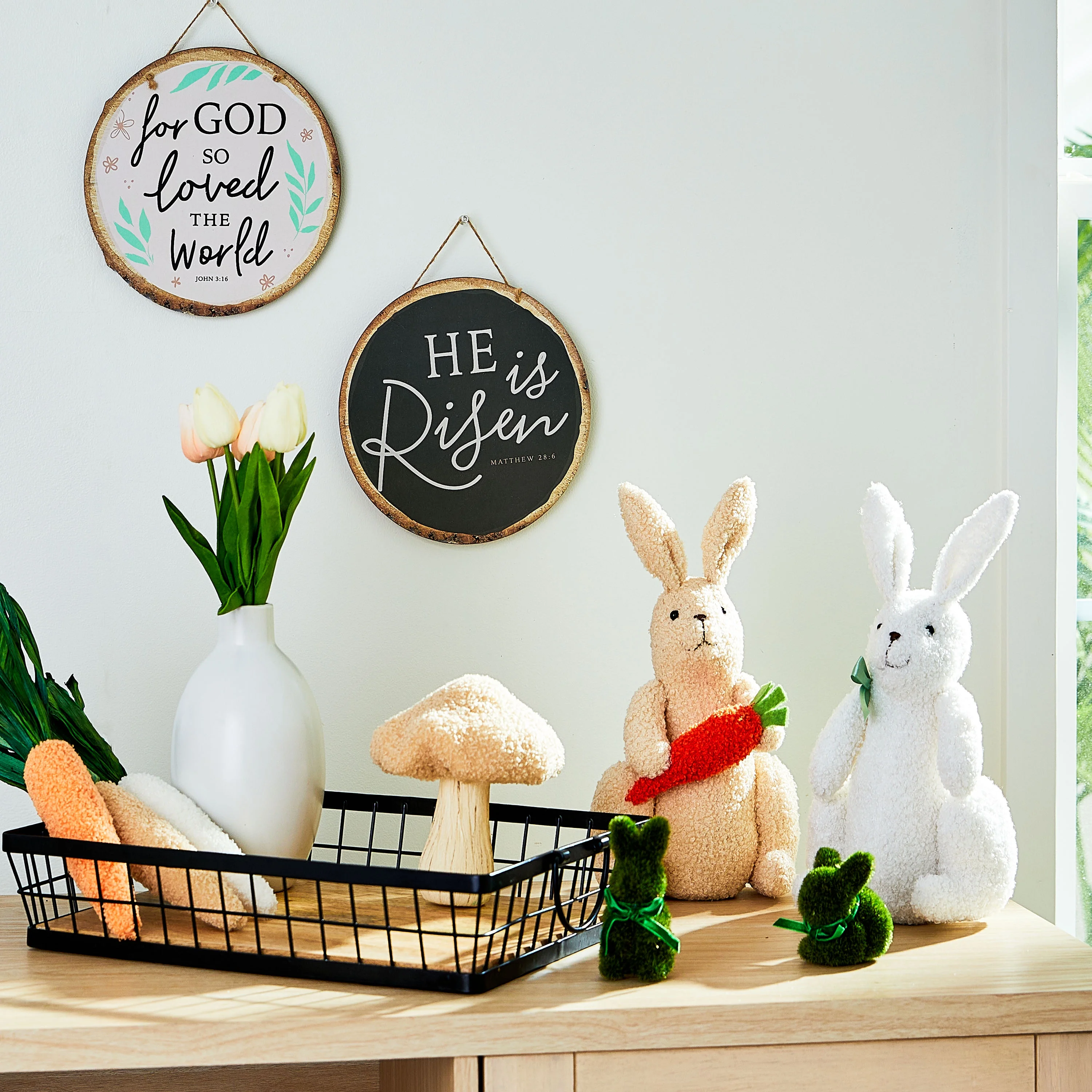 Way To Celebrate Easter White Tulip Bundle, 11 in