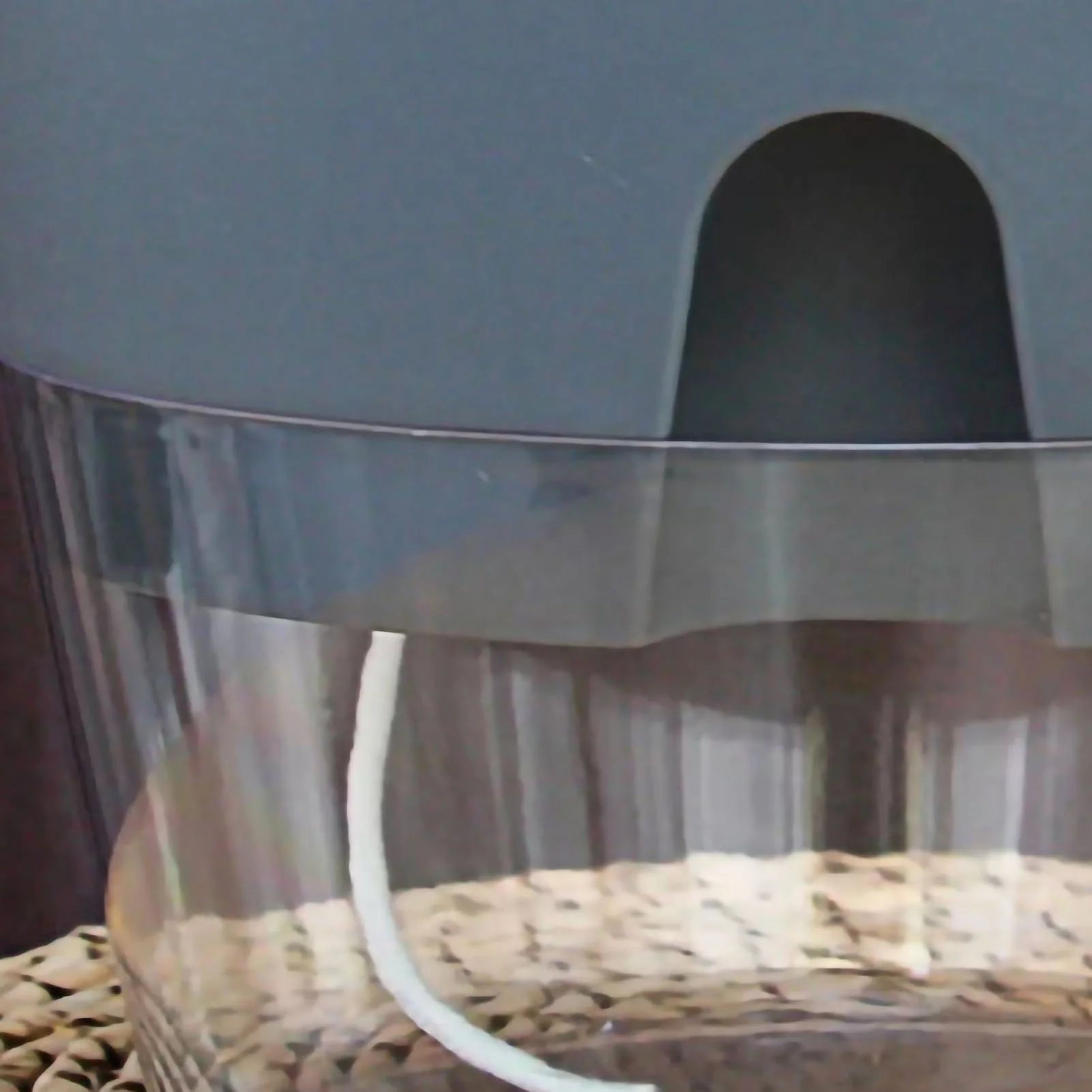 ZPSHYD Plant Pots Self Watering Plastic Flowerpot, Transparent Double Layer, Detachable Light Plant Pot for Balcony, Grey, Medium