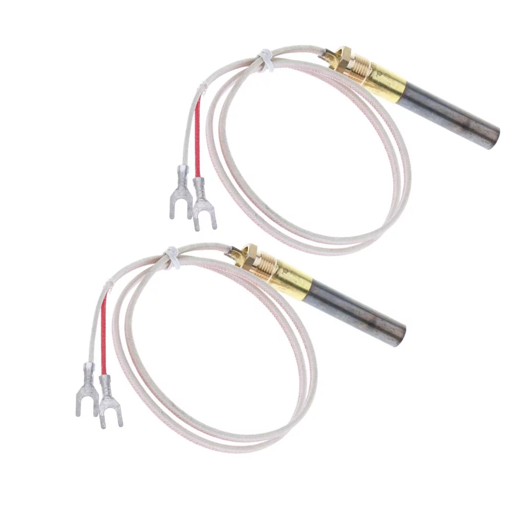 2x 2 ft Gas Fireplace Thermopile Thermogenerator Natural