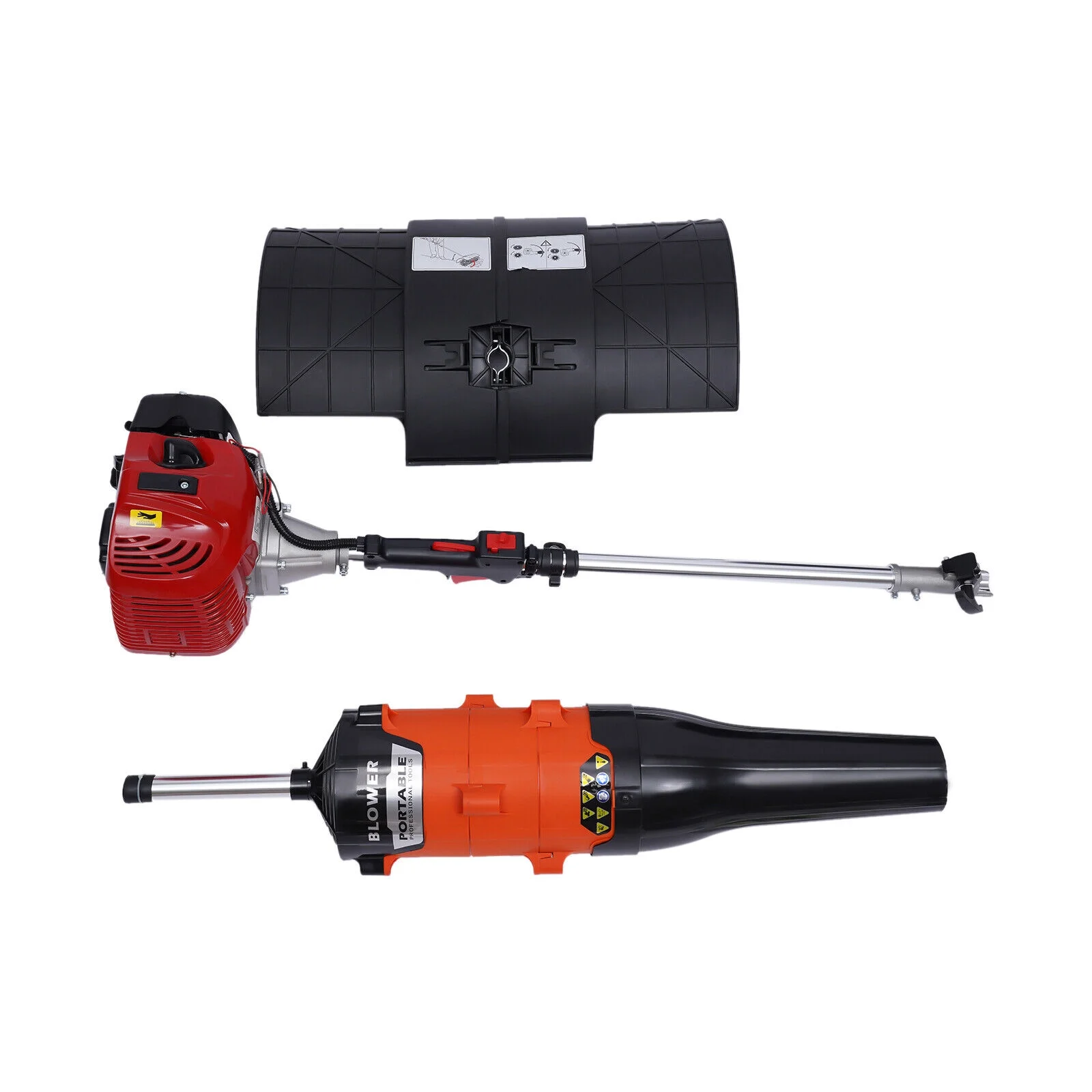 DENEST 52cc Gas Power Sweeper Blower Handheld Broom Rolling Brush Clean Turf 2-stroke