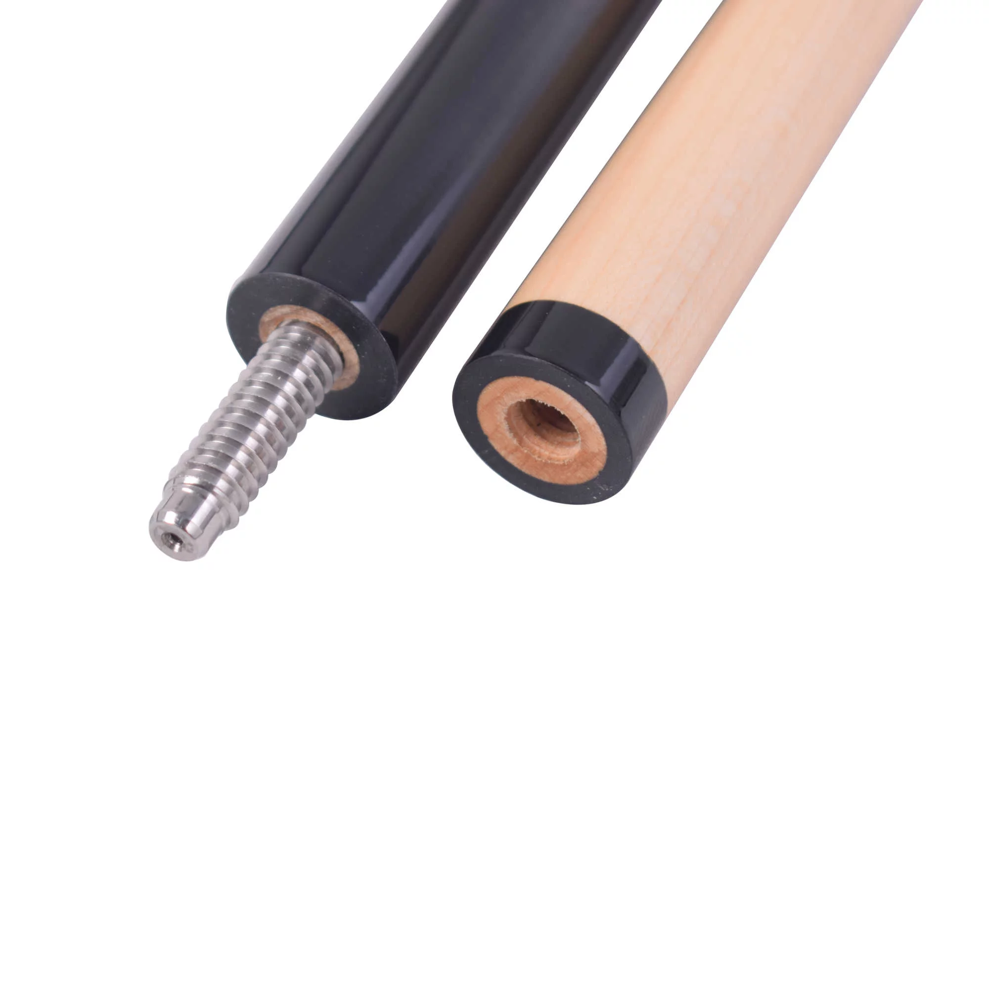 Hathaway Conquest 58 In. Maple Cue and 30.5-in L x 3-in diameter Case Set, Black