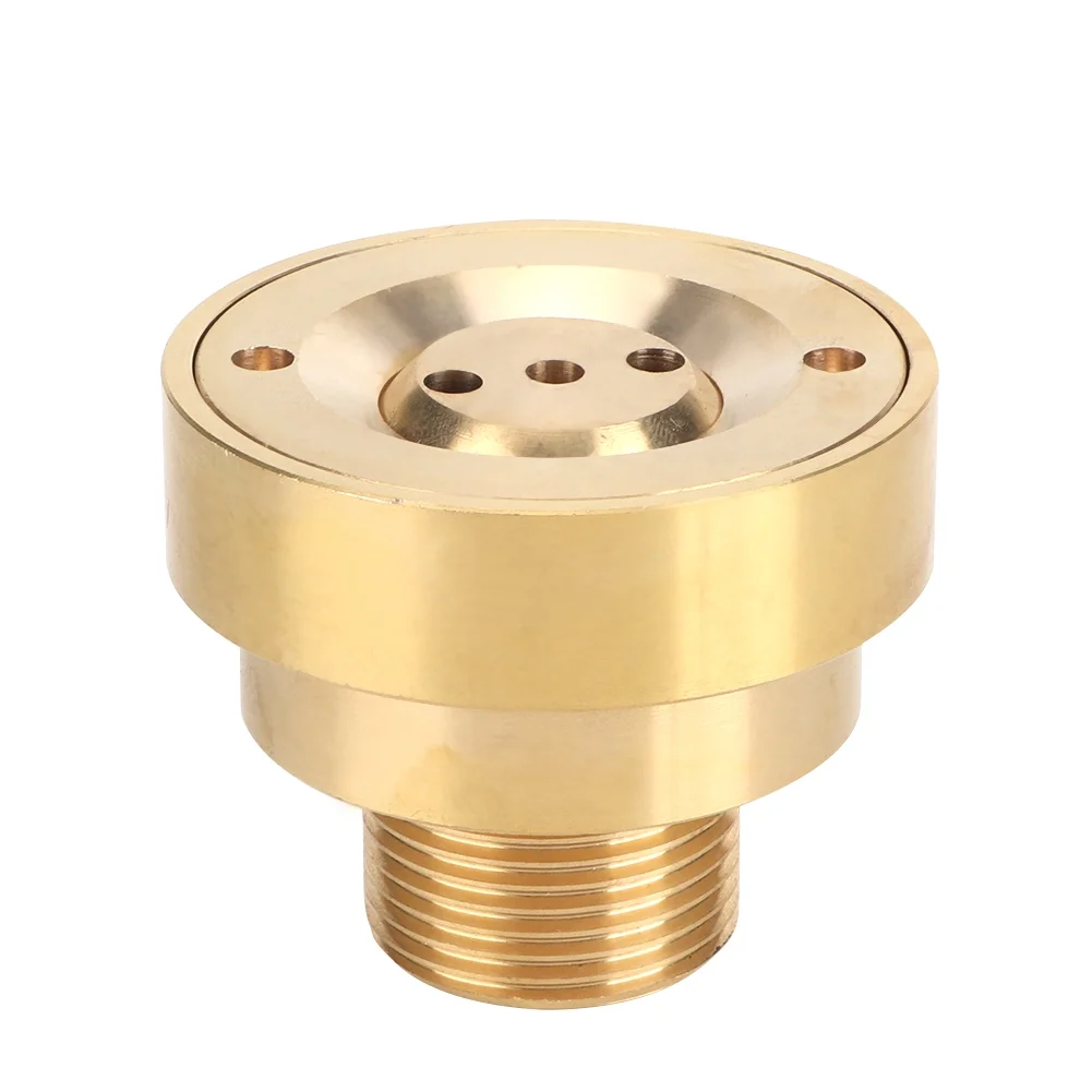 Verdant Touch Pond Sprinkler Head G1in 32mm Male Thread Brass Column Water Fountain Nozzle Spray Sprinkler Head Garden Nozzle