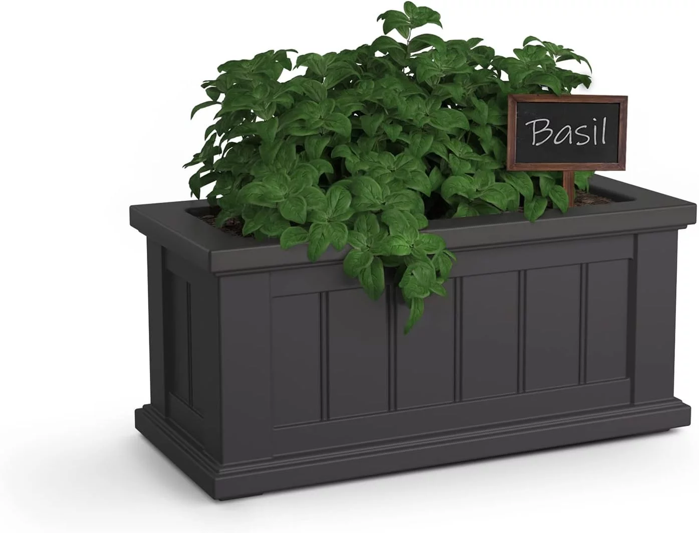 Cape Cod Rectangle Planter - Graphite Grey - 24