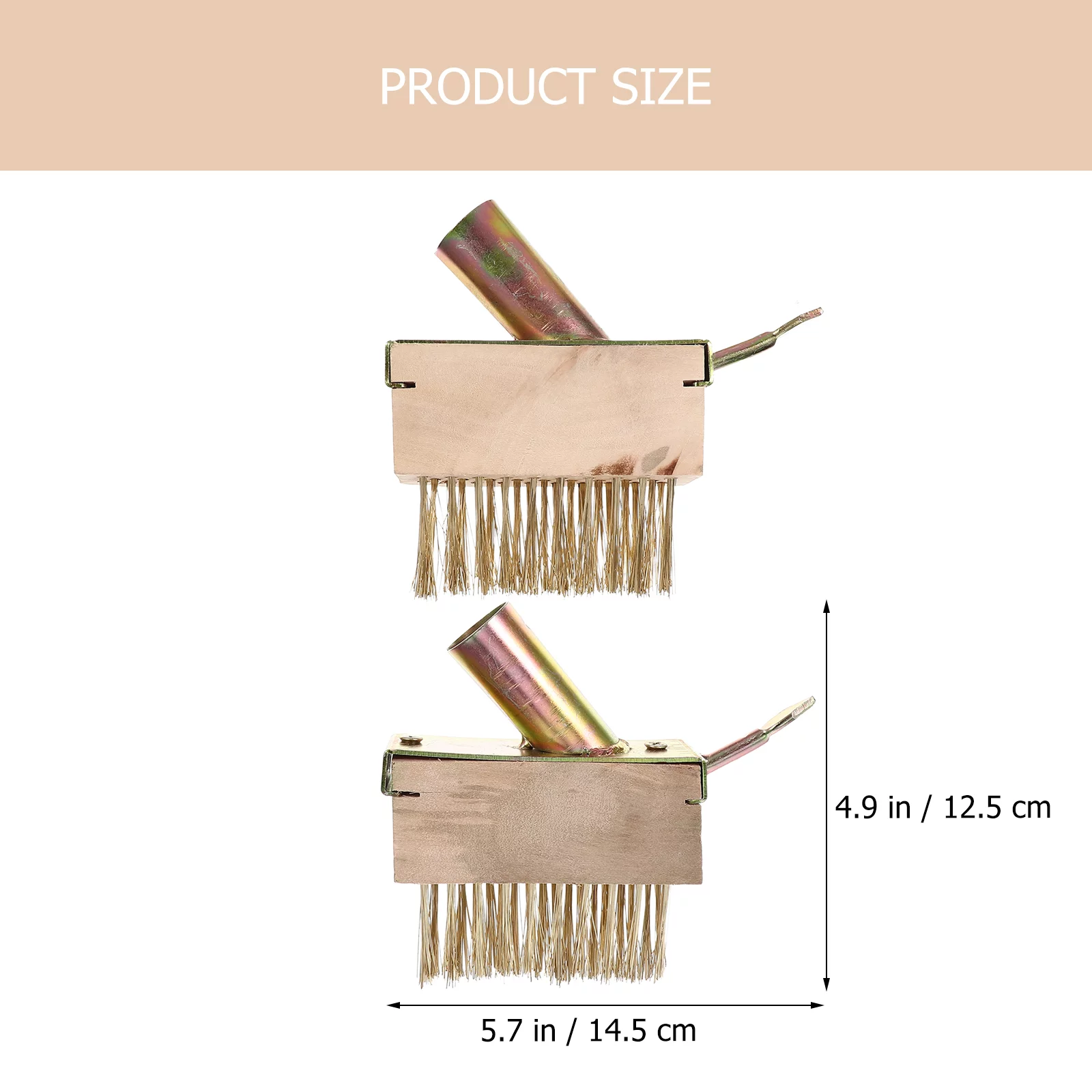 HOMEMAXS 2pcs Steel Wire Brush Manual Weeders Garden Wire Brush Yard Tools Weeding Tool