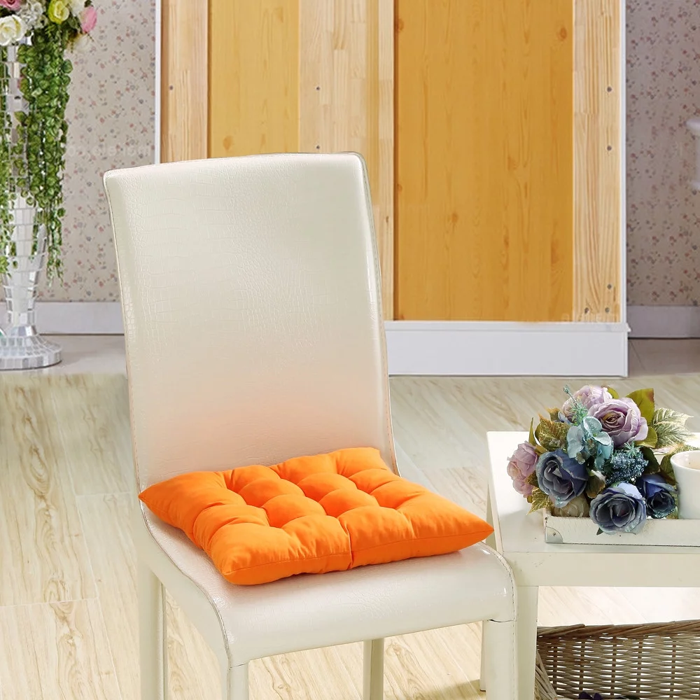 Spring Deals! Indoor Outdoor Garden Patio Home Kitchen Office Chair Seat Cushion Pads Orange