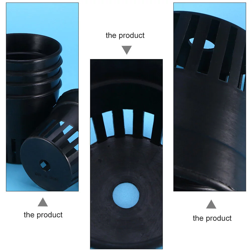 Guichaokj 15pcs Plastic Pot Baskets Aquarium Aquatic Water Plant Cultivate Planting Cups