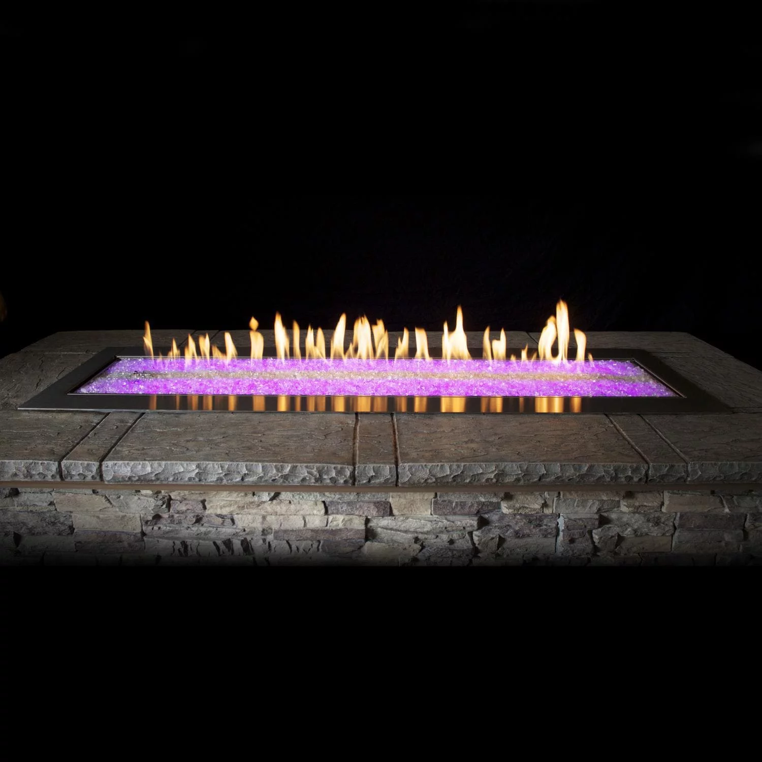 Empire OL60TP18N 7.37 x 65 x 23.87 in. Outdoor Manual Ignition Linear Fire Pit, Natural Gas