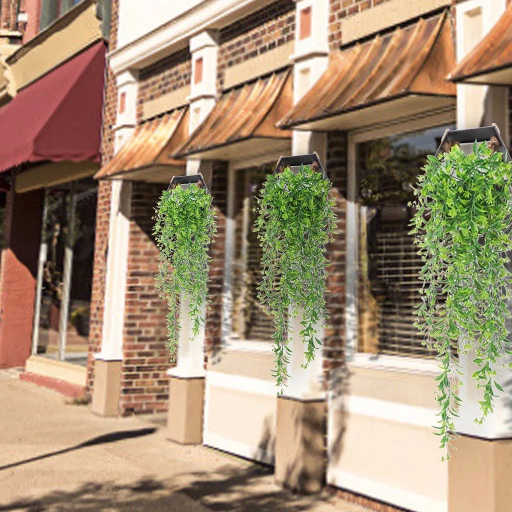 Bnnlsa Artificial Flowers 2 Pcs Hanging Garland Vine Flower Trailing Bracket Plant Artificial Hanging