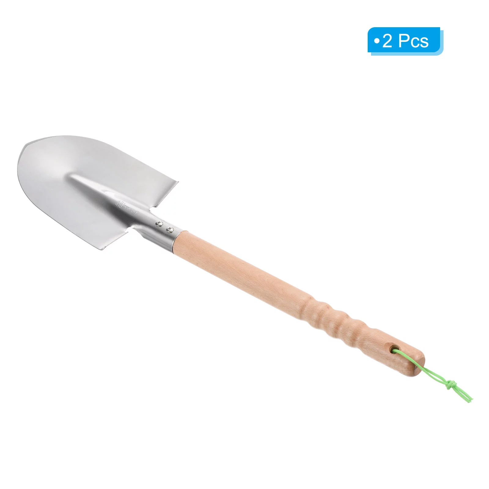 Uxcell 20 Inch Digging Shovel Pointed Garden Hand Shovel Steel Gardening Tool with Wood Handle 2 Pack