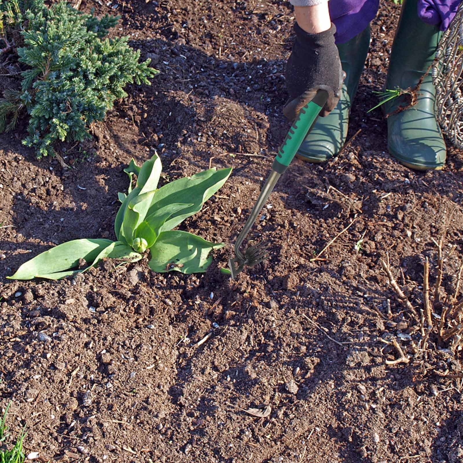 URORG Upgraded Weed Puller Tool, 2024 Newest Weeding Artifact Uprooting Weeding Tool, Multifunctional Manual Weed Remover Tool Manganese Steel Hand Weeder Pulling Tool for Lawn and Garden