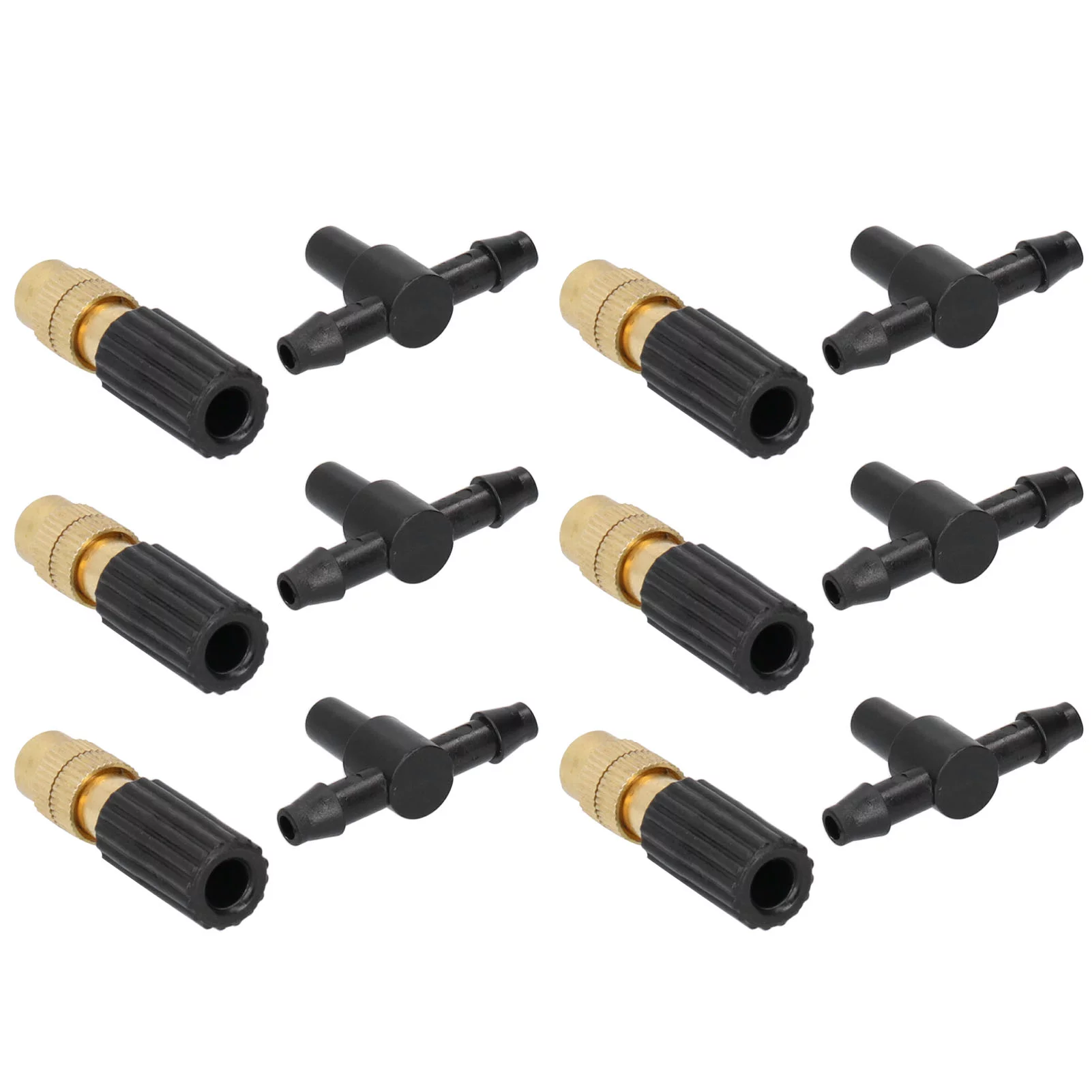 Sprinkler Head 10 Set Micro Garden Watering Spray Head Misting Nozzle with 3‑Way Connector Irrigation System